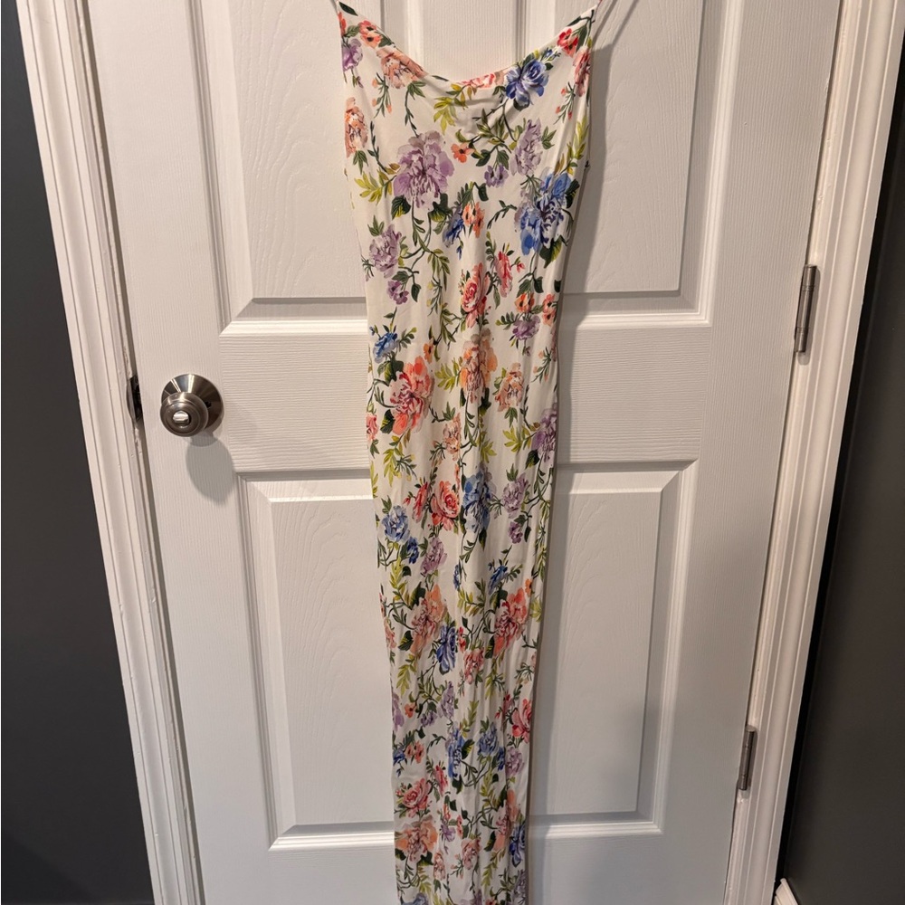 Alice + Olivia Strappy Midi Floral Dress